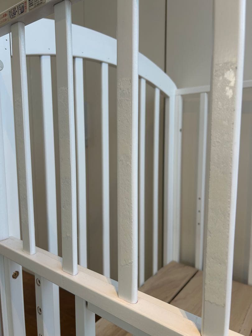 カトージ　ハイポジションベビーベッド アーチ（ホワイト）