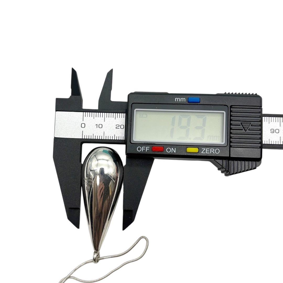 グッチ ティアドロップ ネックレス ペンダント シルバー925 男女兼用