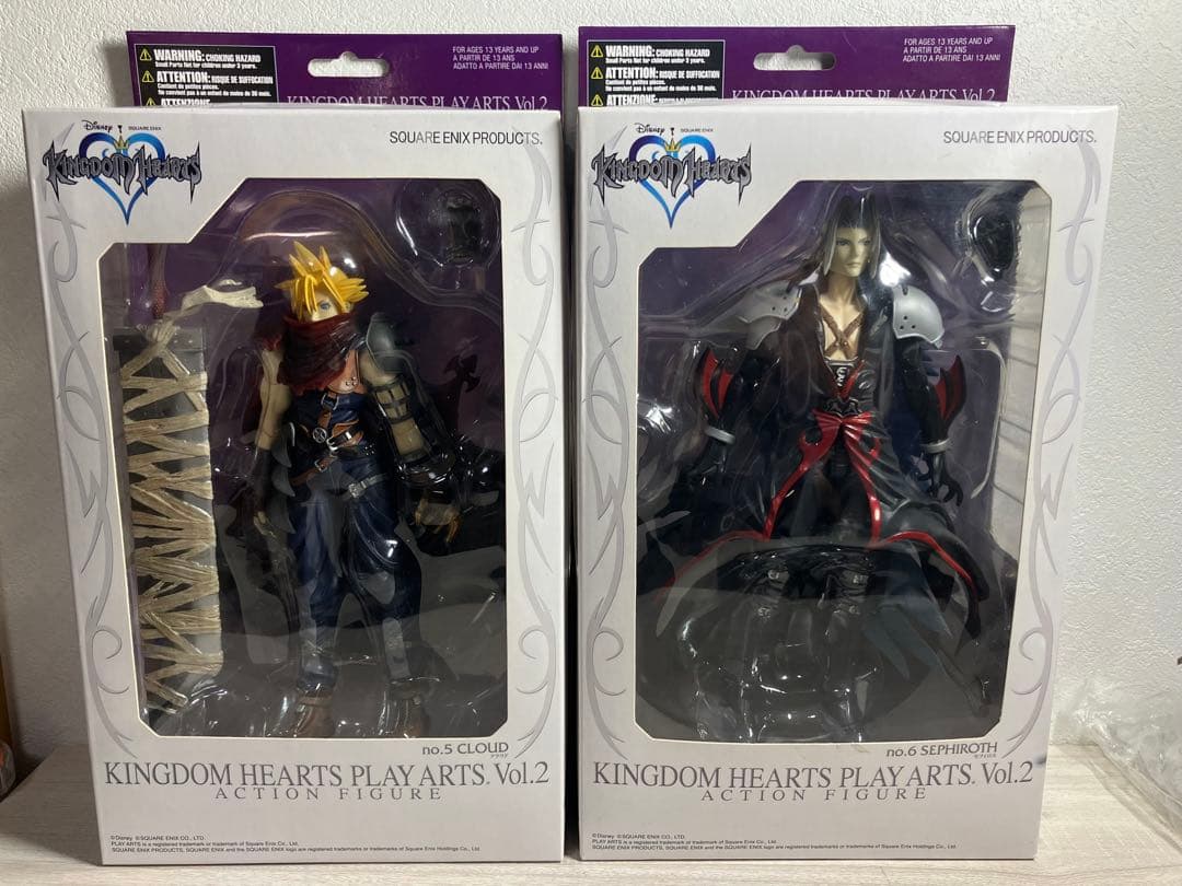 キングダムハーツ クラウド セフィロス フィギュア プレイアーツvol.2