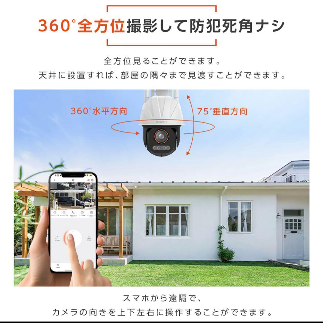 SKYWORTH 超暗視防犯カメラ 500万画素