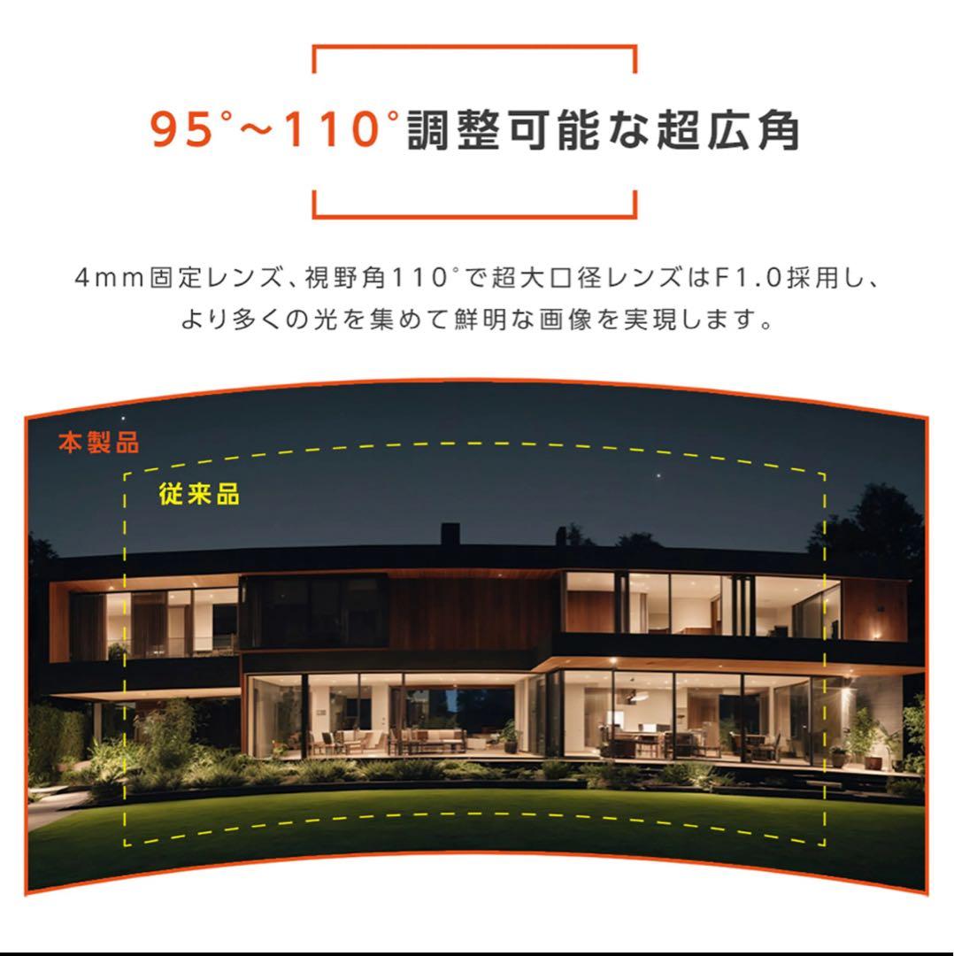 SKYWORTH 超暗視防犯カメラ 500万画素