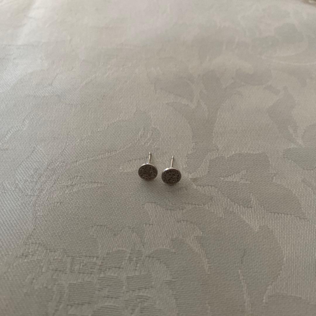 COCOSHUNIK ピアス（キャッチ無し）　　 18K ホワイトゴールド