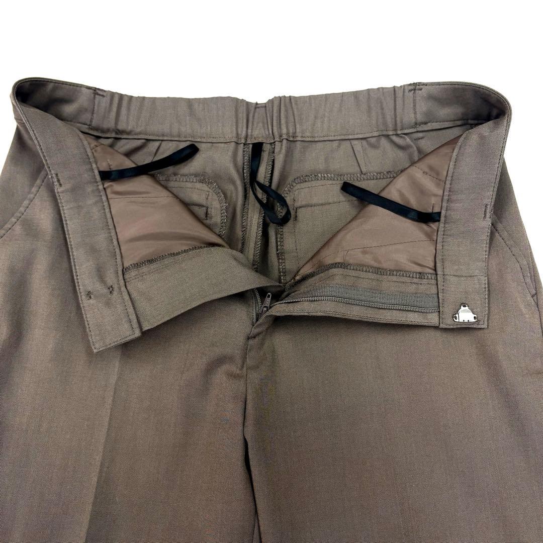 現行　美品　ジェイプレス セットアップ ノーカラー ワイドパンツ ベージュ11号