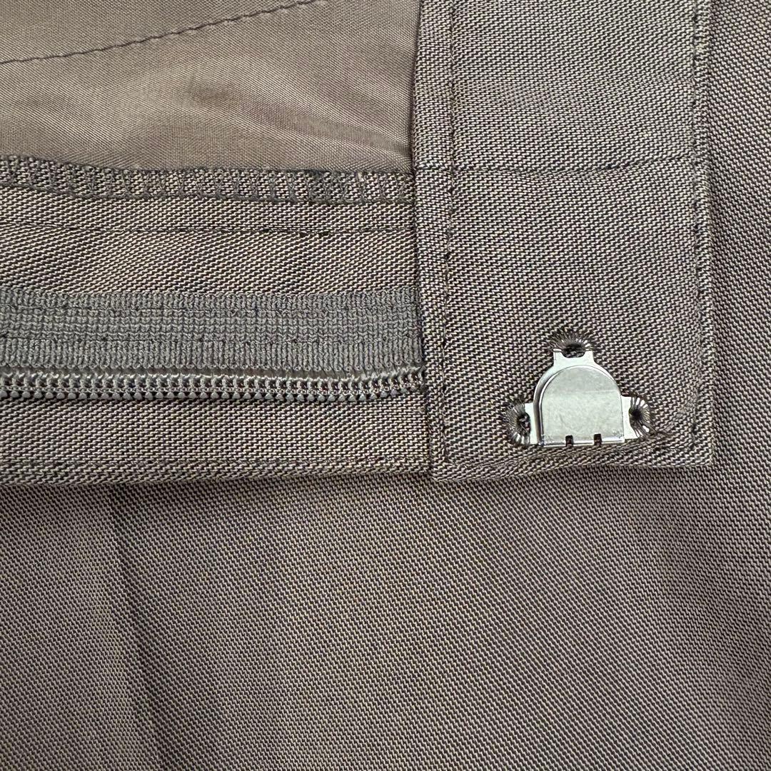 現行　美品　ジェイプレス セットアップ ノーカラー ワイドパンツ ベージュ11号