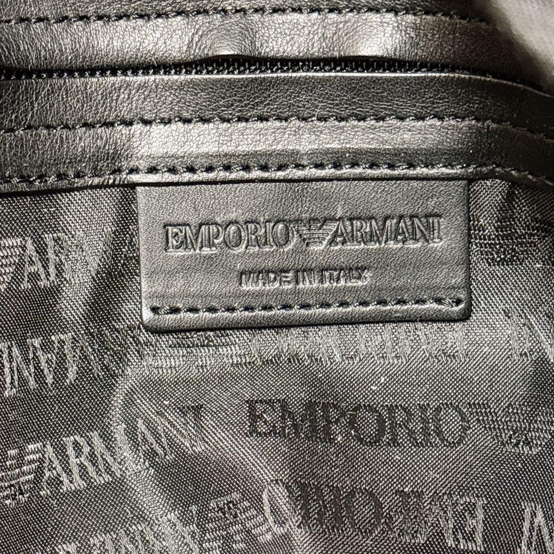 美品✨ エンポリオアルマーニ フェルト調トートバッグ 大容量 A4収納可 緑 青