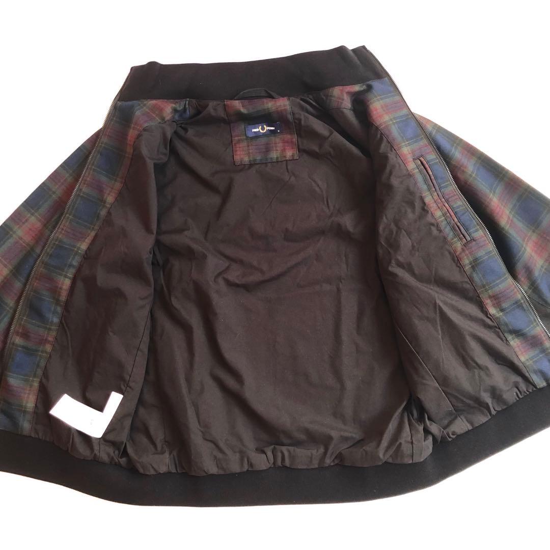 FRED PERRY タータン チェック ジップ スルー ジャケット ブルゾン