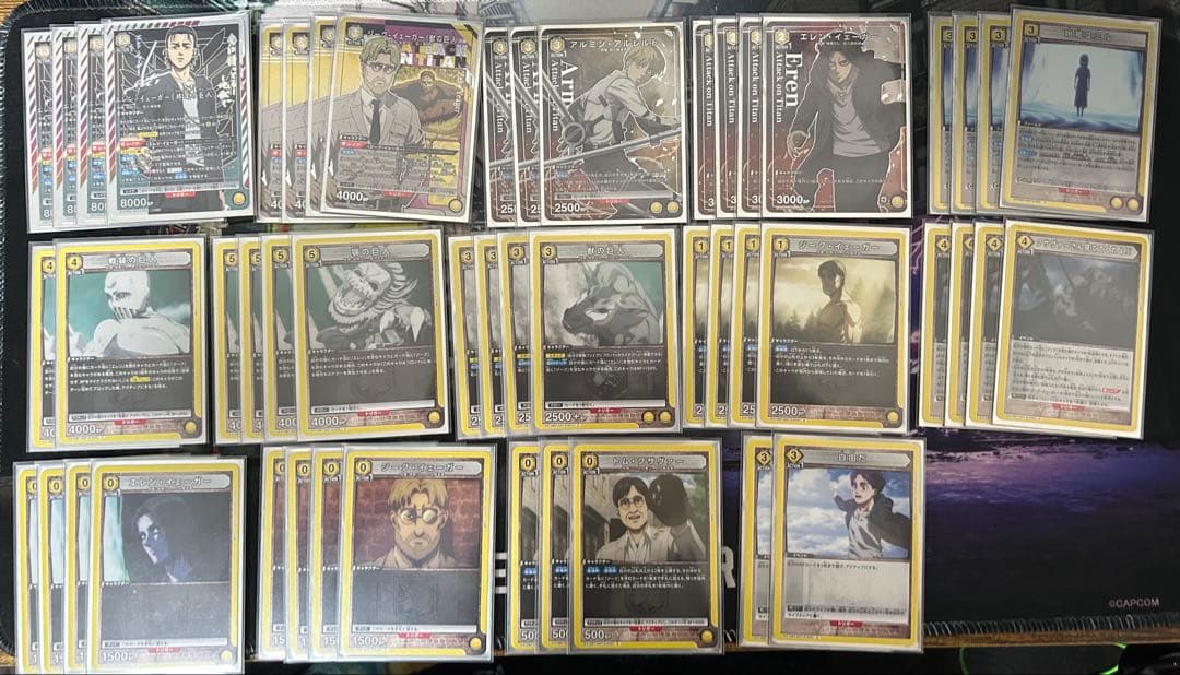 ユニオンアリーナ 地ならし デッキ フルパラ スリーブ エレン ジーク パラレル