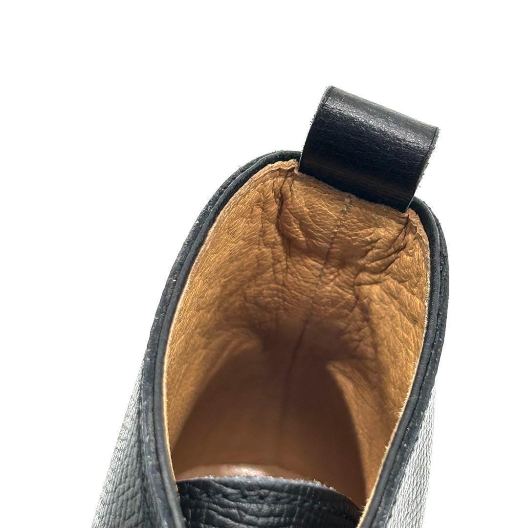 未使用級　エルメス　HERMES （35.5） 革靴　レザーチャッカブーツ　黒