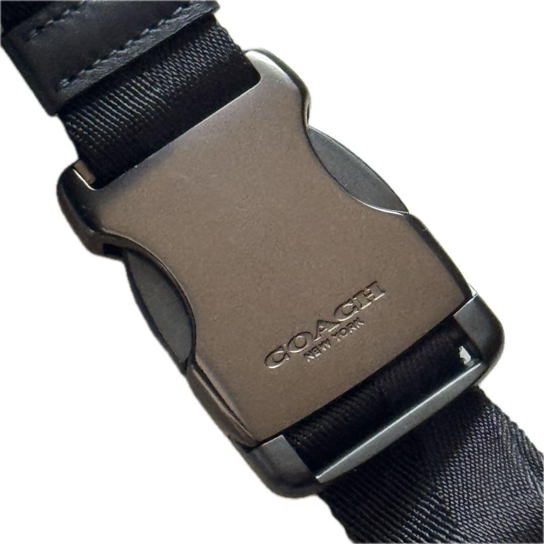 ☆COACH☆ ダークブルー ボディバッグ　メンズ&レディース