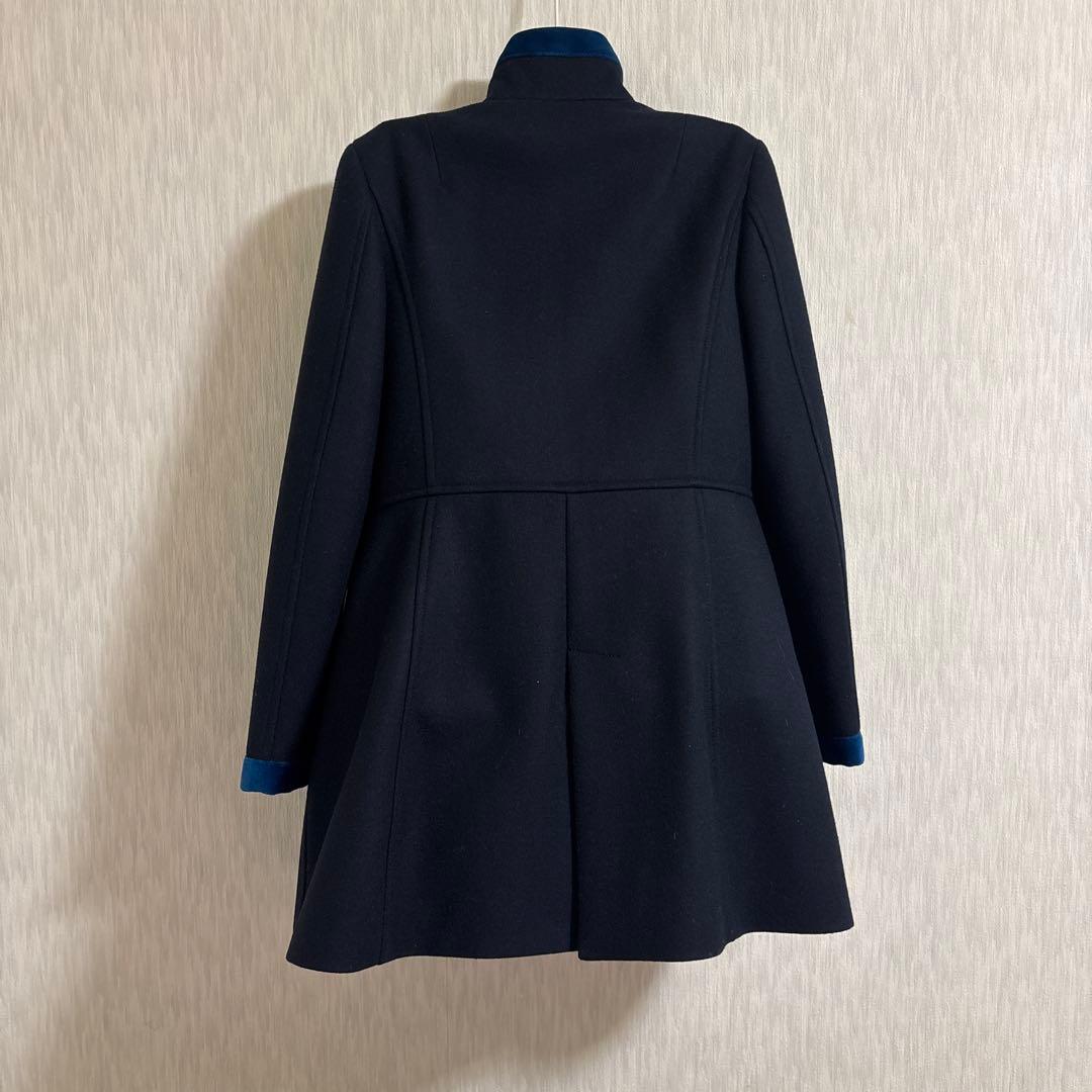 最終値下　Fay ベルベットトリム・ファイヤーマンバックル・スタンドカラーコート