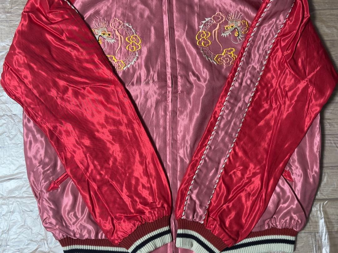 【一時的に値下げ】2022年秋冬 テーラー東洋 スカジャン サテン 龍 白虎