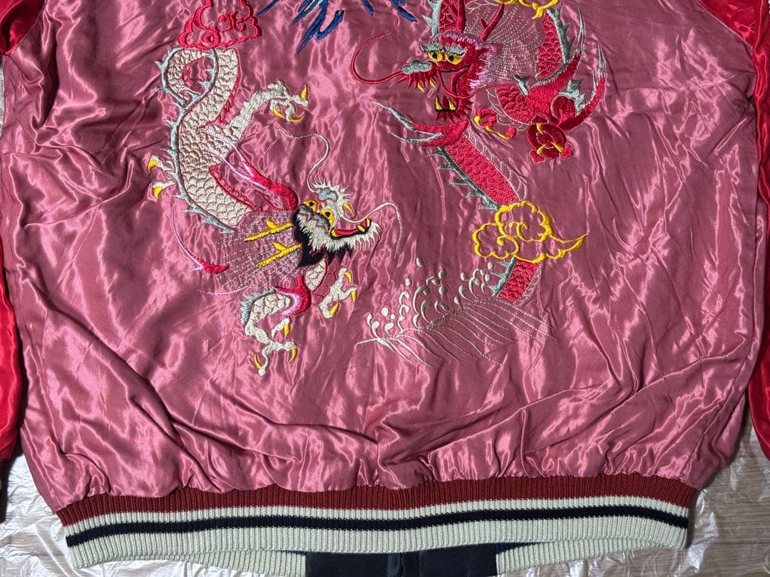 【一時的に値下げ】2022年秋冬 テーラー東洋 スカジャン サテン 龍 白虎