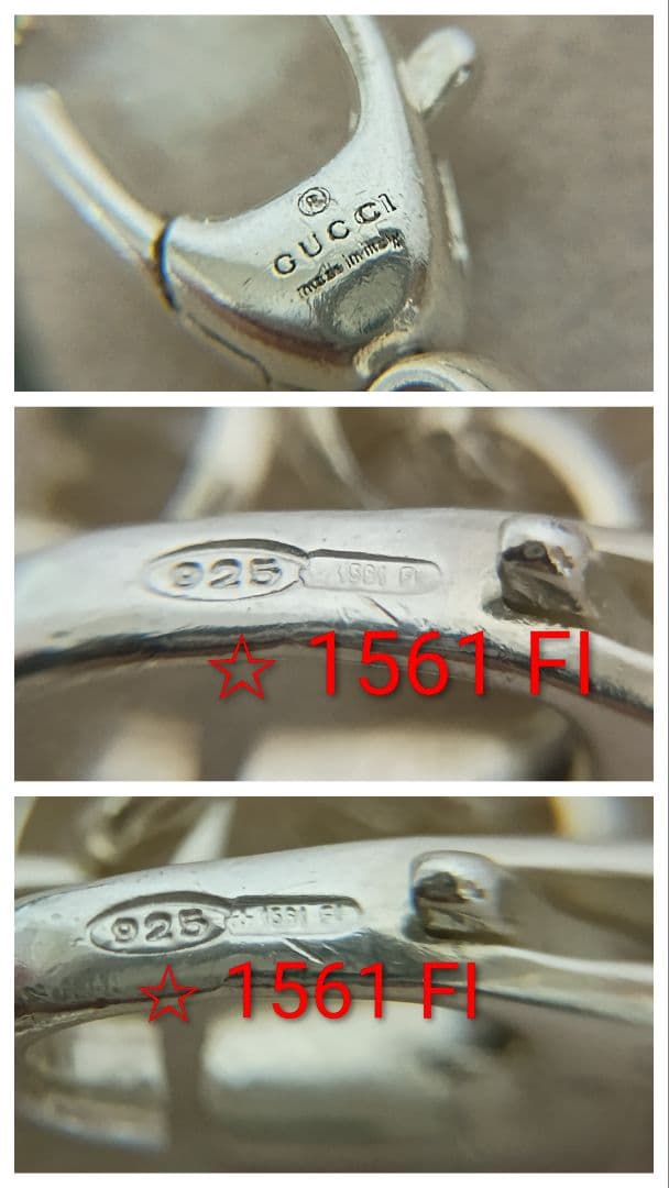 GUCCI 中太あずきチェーン 4mm幅 56cm SILVER925 男女兼用