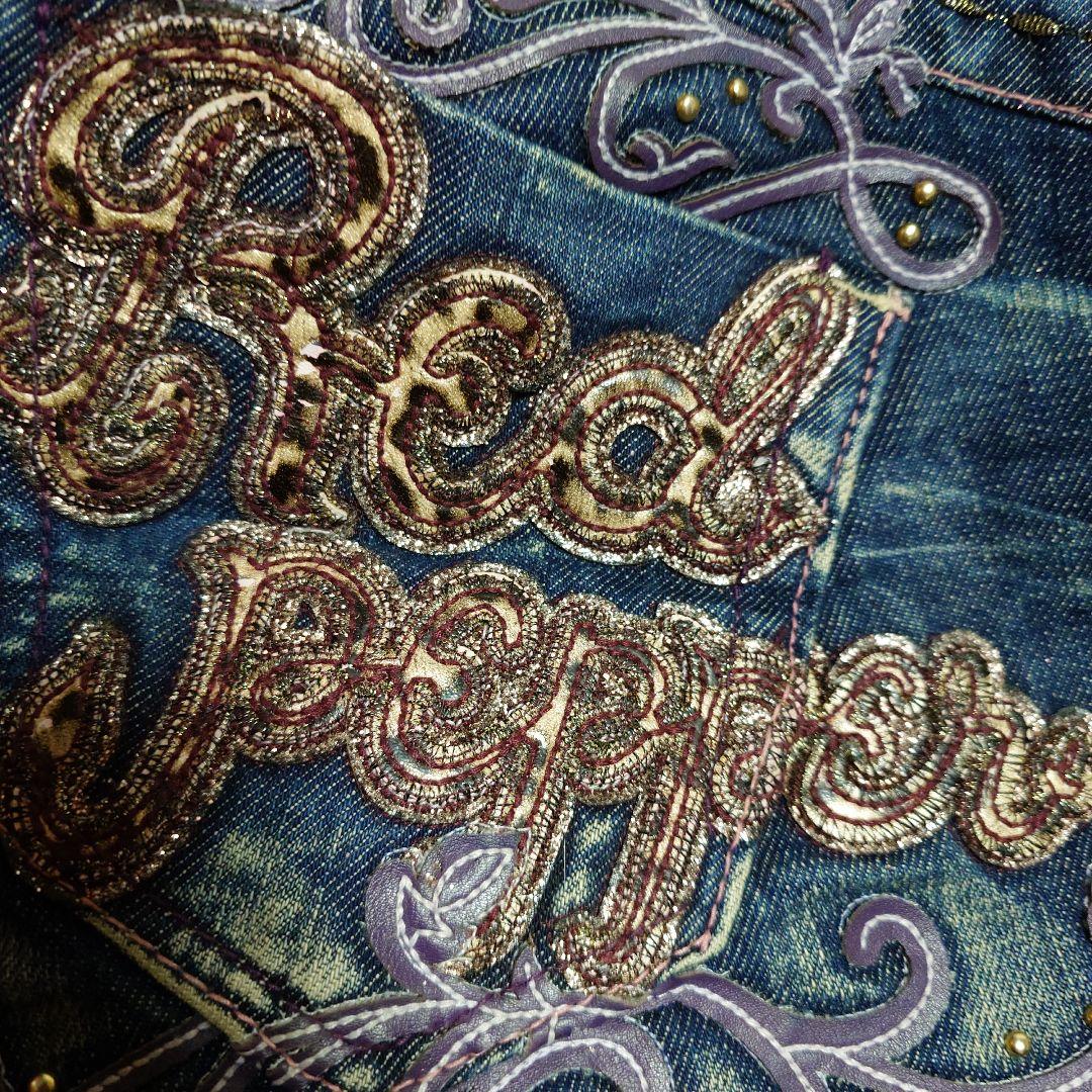 REDPEPPER　ブーツカット デニム　y2k 豹柄　新品同様！超希少　27