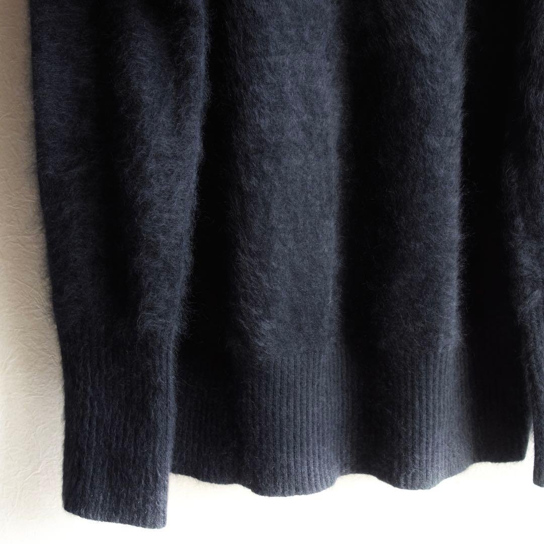 M*様 ドゥーズィエムクラス FUWAシャギー Vネック ニット ブラック