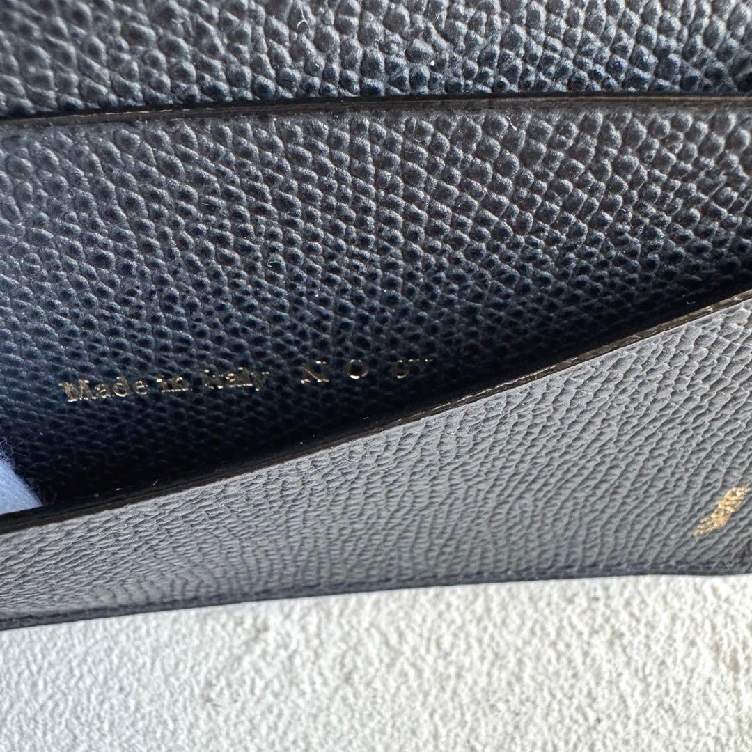 Valextra ヴァレクストラ 名刺ケース カードケース 財布 ネイビー