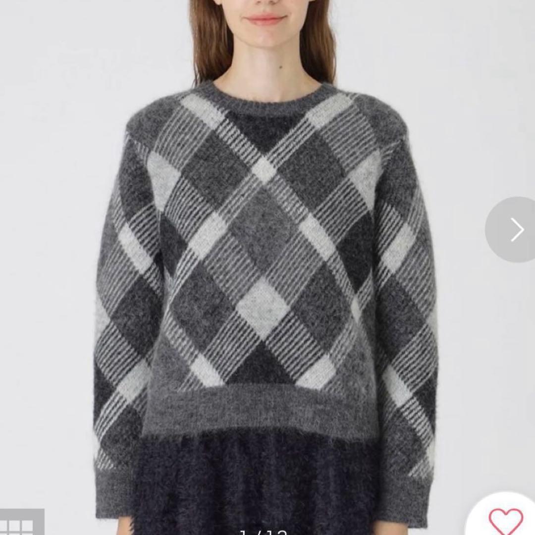 【新品】ブルーレーベル クレストブリッジ ニットプルオーバー グレー 38