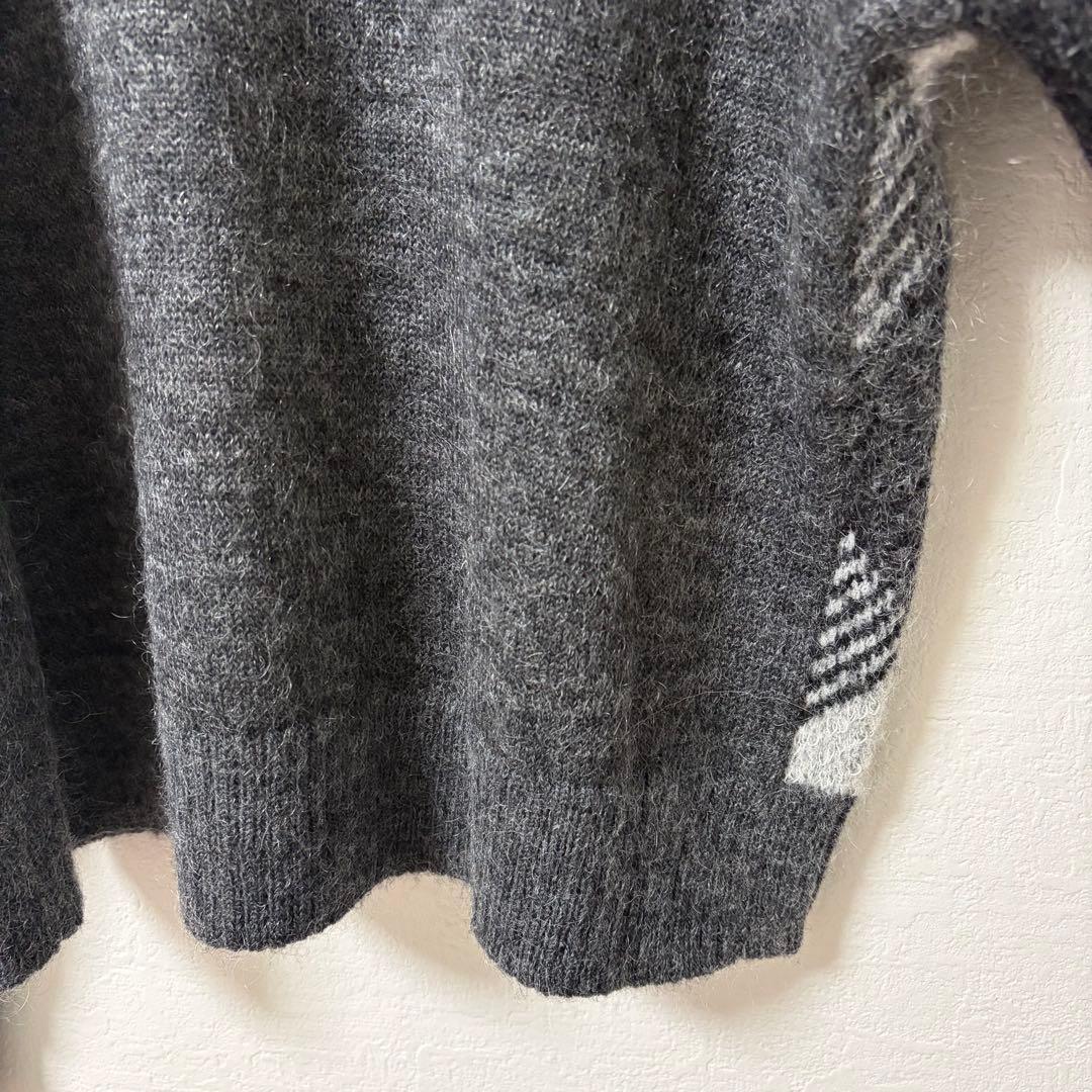 【新品】ブルーレーベル クレストブリッジ ニットプルオーバー グレー 38