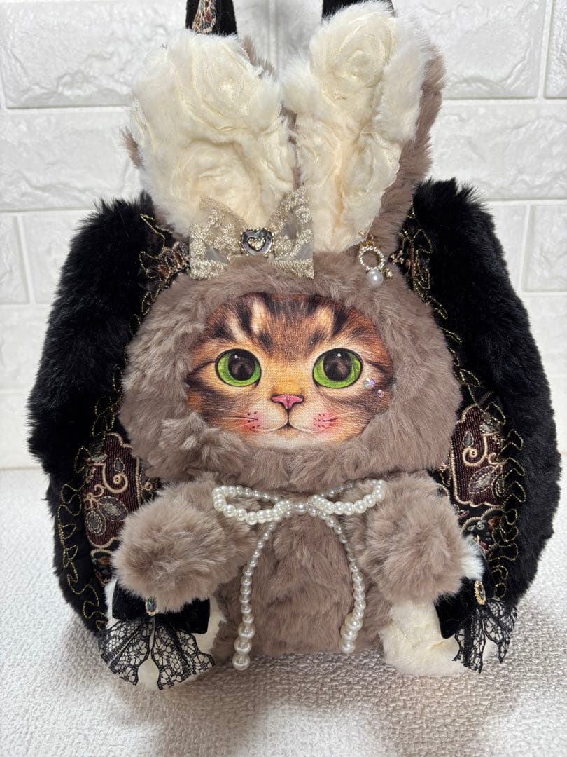 山*ば様 コヤンイサムチョン　ファーバッグ　サンダーちゃん　ブラウンうさちゃん