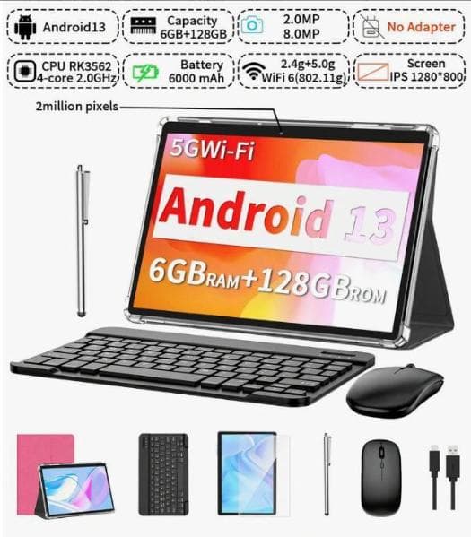 Android タブレット 6GB+128GB キーボード、マウスなど付き