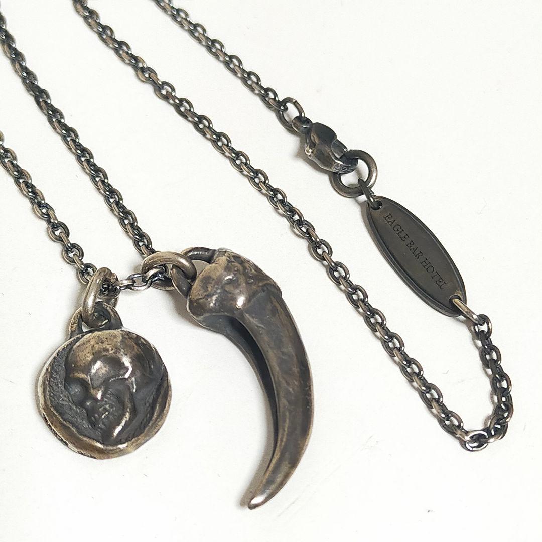 HARIM ハリム 希少廃盤 owl talon スカル ネックレス 925