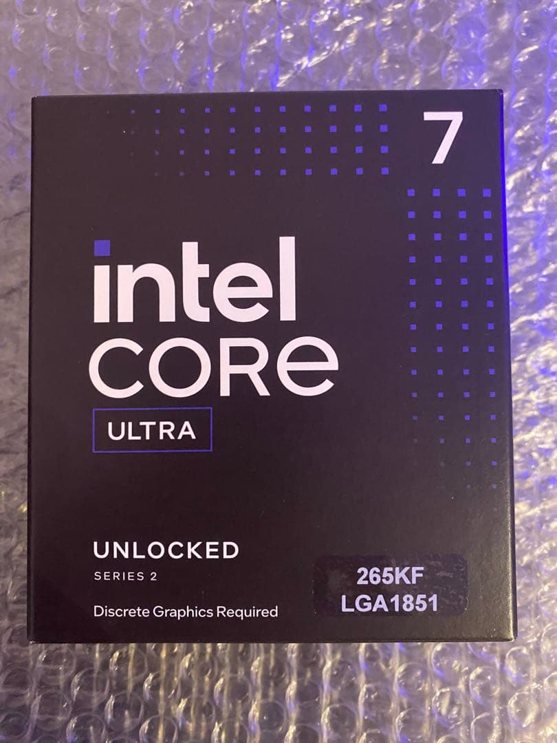 【新品・未使用】 インテル コアウルトラCPU 265KF