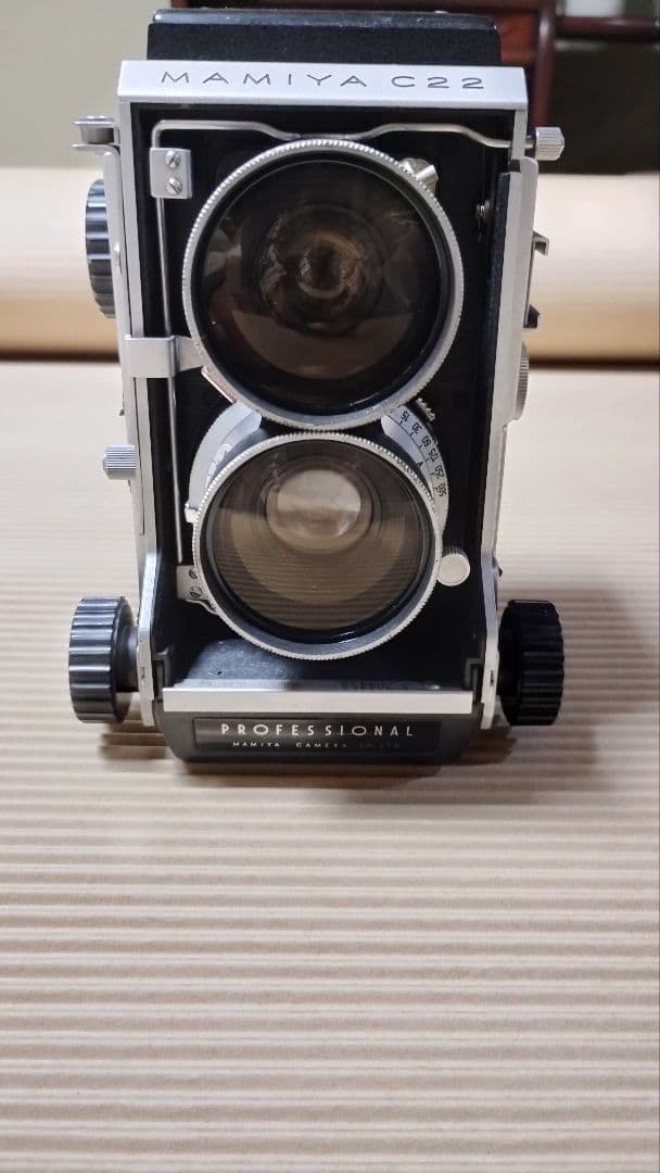 アンティークカメラ MAMIYA C22 中判カメラ ダブルレンズ