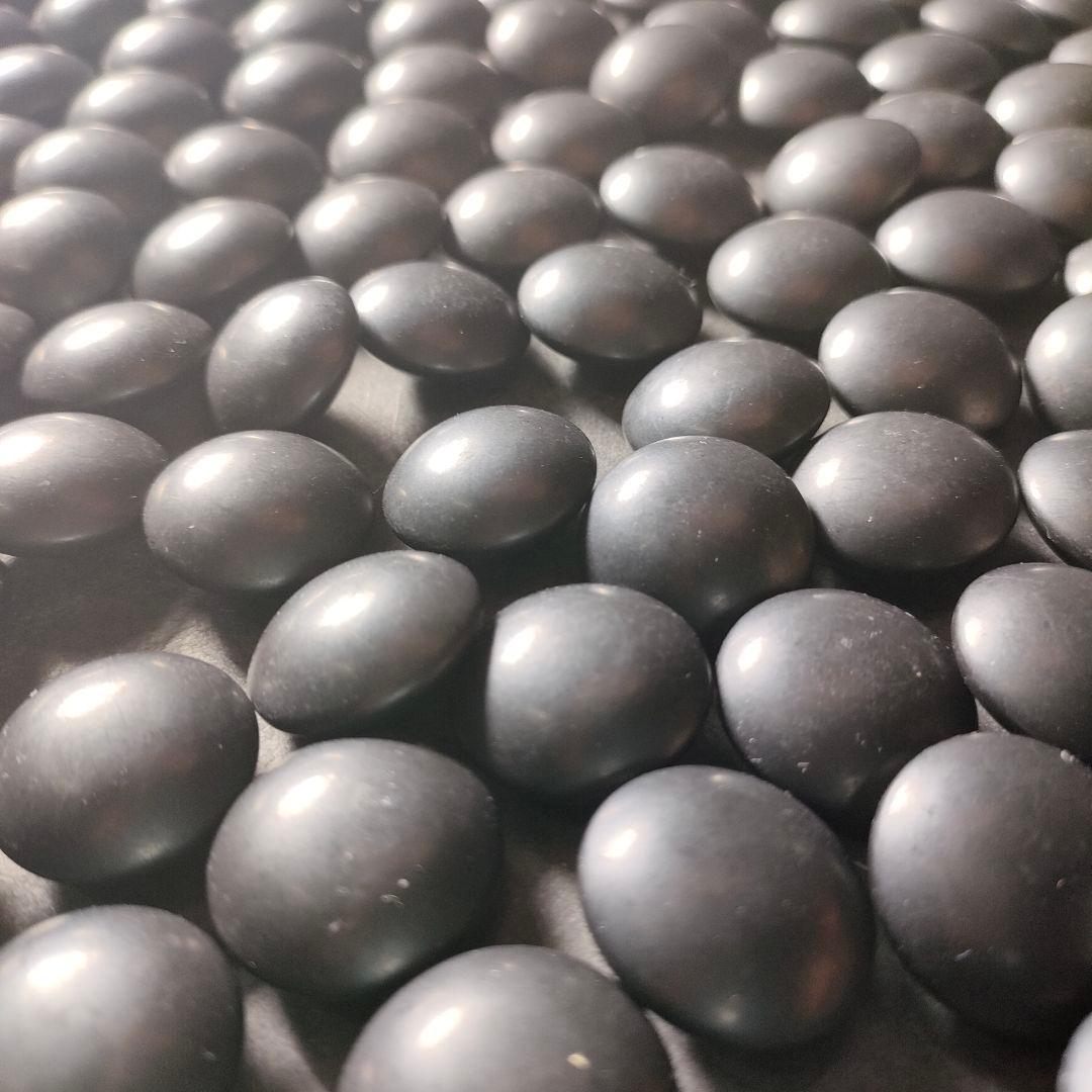 C18-3/天然本蛤38号・那智黒石/碁石/囲碁/碁笥/国産/骨董