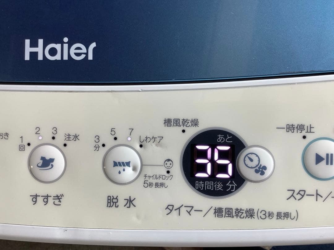 猫猫ネコネコ 洗濯機 ハイアール JW-CD55A 5.5kg 19年製