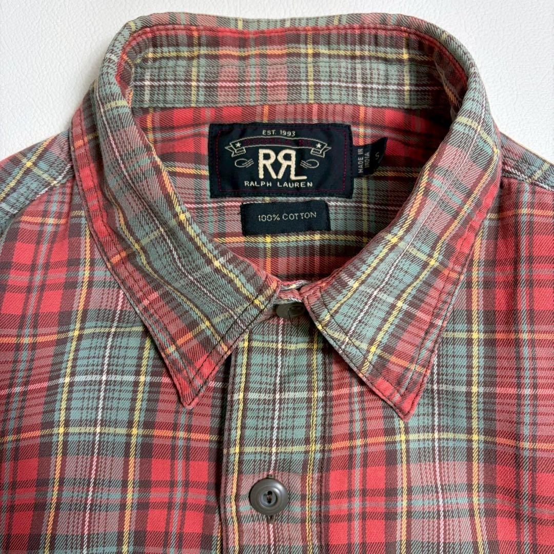 ✨美品✨ RRL ダブルアールエル チェックシャツ コットン M相当