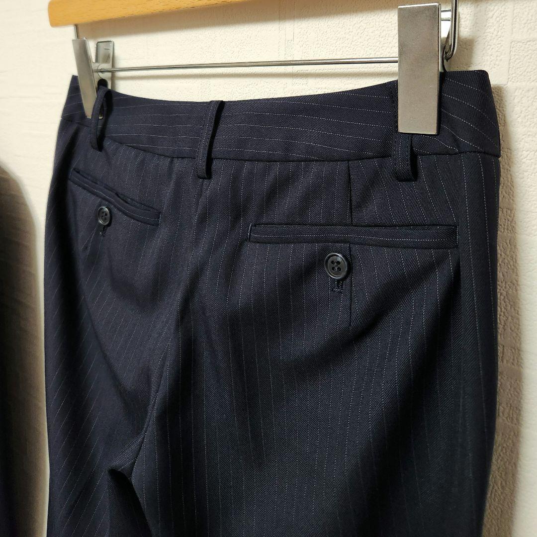 SUIT COMPANY　パンツスーツ　セットアップ 　濃紺　ウオッシャブル