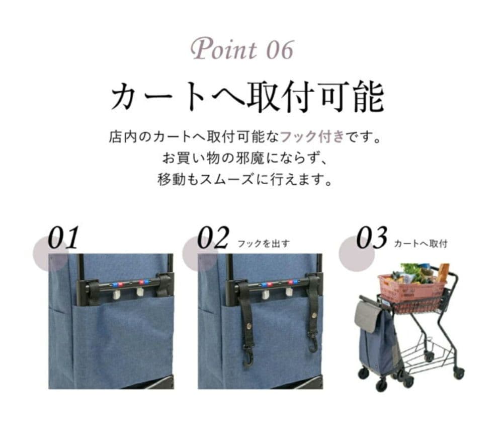 【新品未使用品】GRANMARIE ショッピングカート GM-124 ドット柄