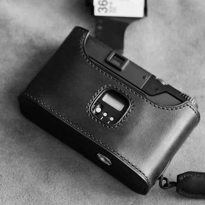 本革カメラケース 新品 CONTAX コンタックス T3D用 イタリア製本革使用