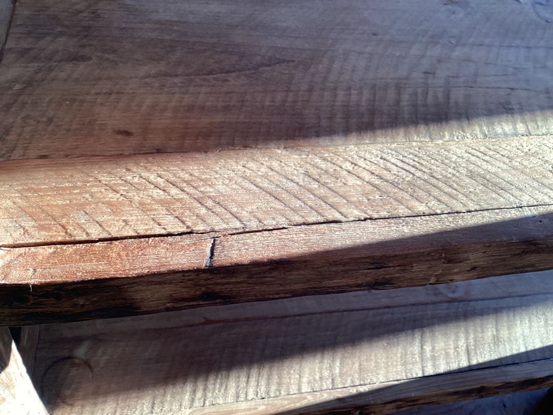 木製3段ラック アンティーク風