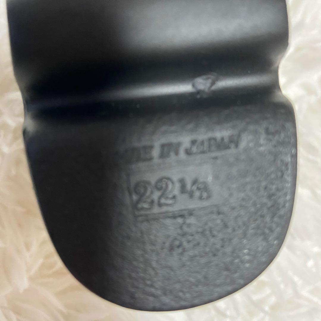 極美品✨ヒルズアヴェニュー パンプス ウエーブソール ビジュー グレー 22.5