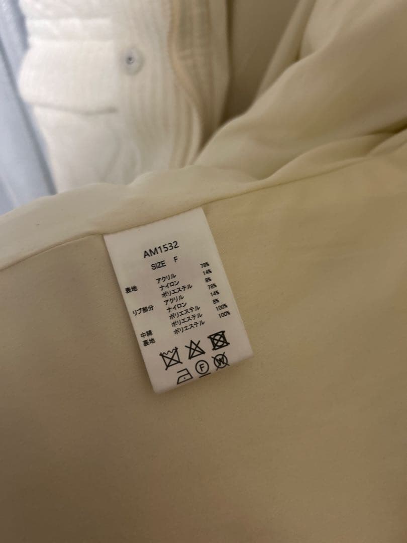 ジャケット・アウター ANDMARY Mary quilting knit shape jacket