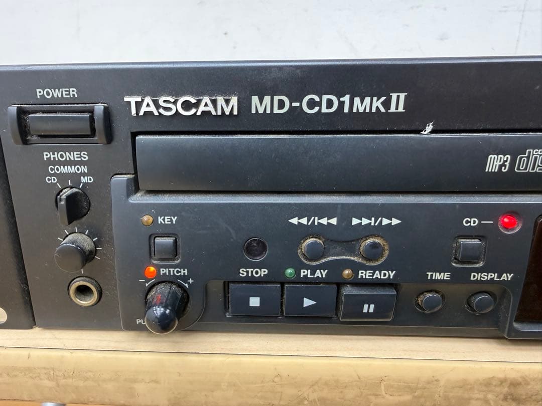 HA371☆TASCAM☆MD-CD1II☆コンボデッキ☆09年製☆通電確認済み