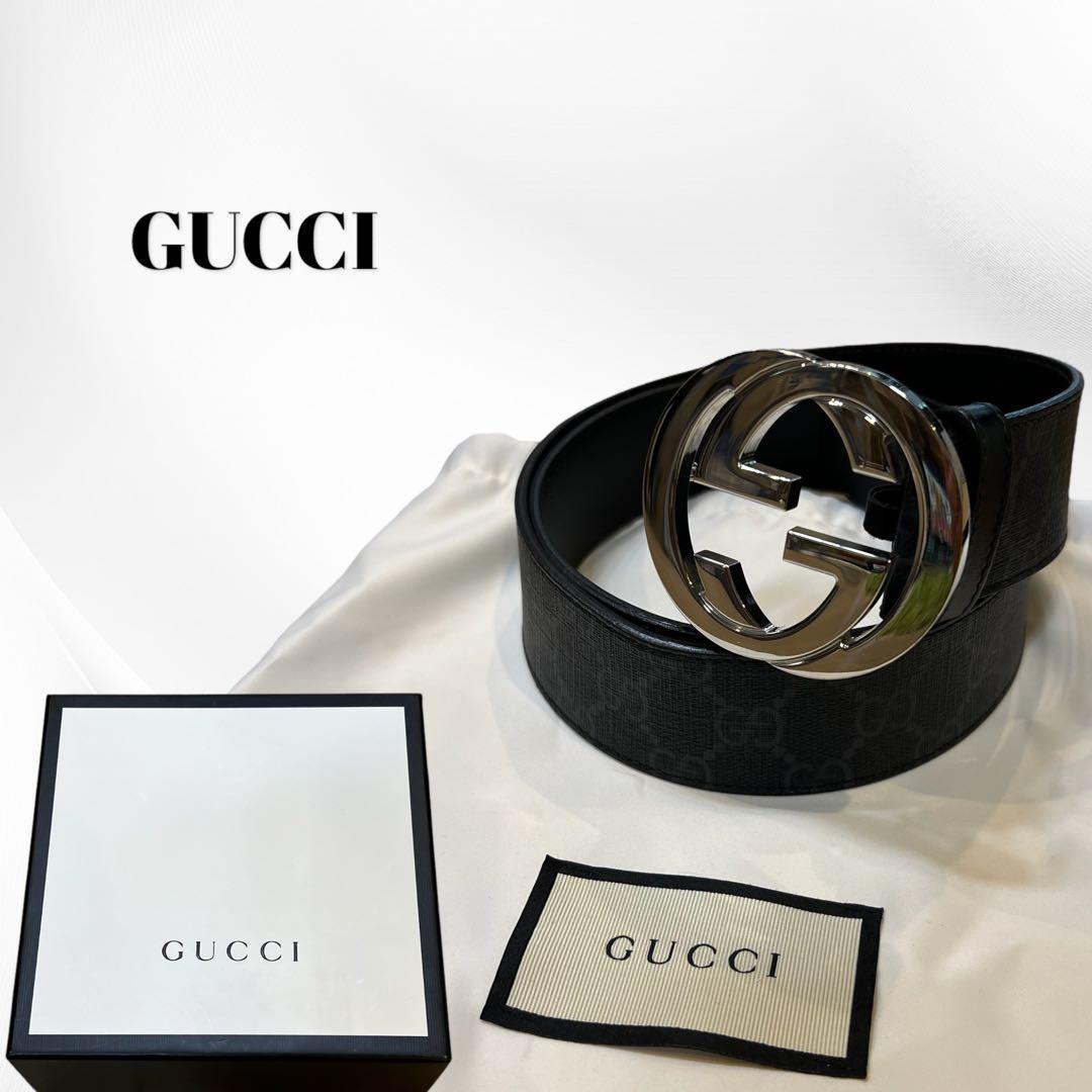 高級 人気 GUCCI グッチ インターロッキングG GGスプリーム ベルト