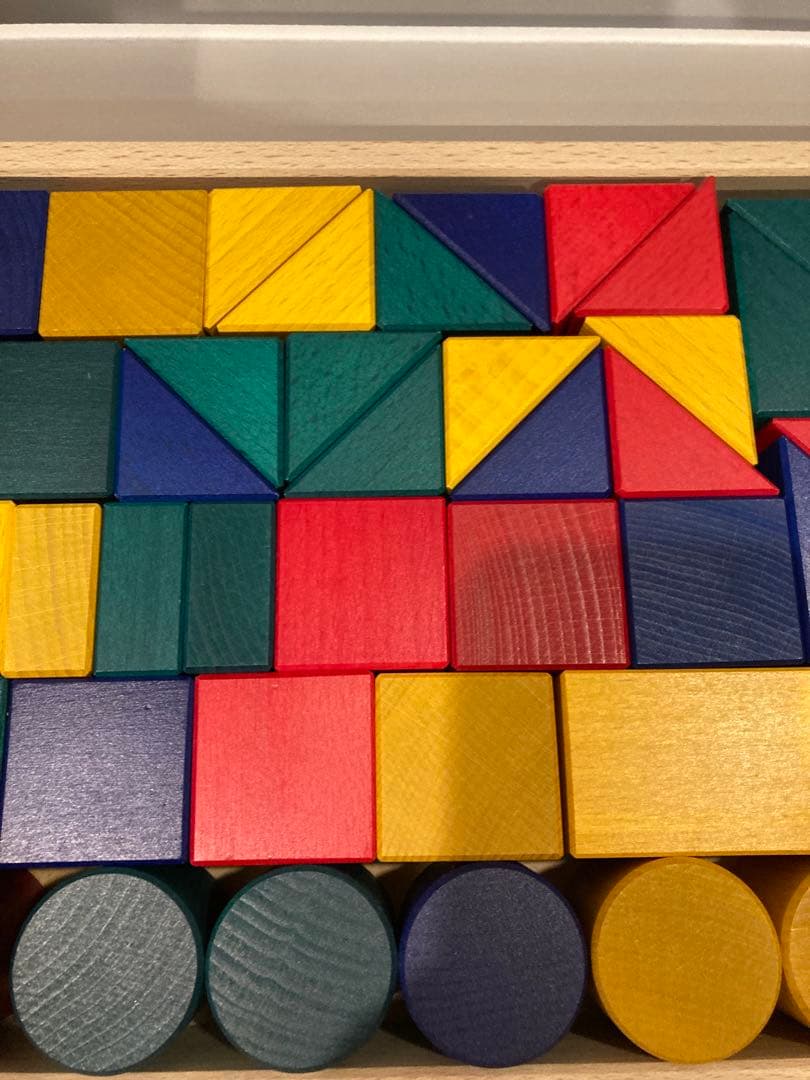 超美品　伸芽会 教材つみきTSUMIKI 木製ブロック