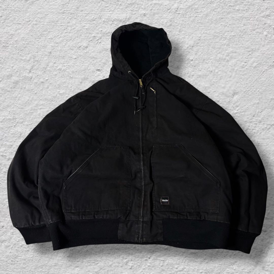 あんもにー vintageダックパーカーアクティブジャケット90sブラック