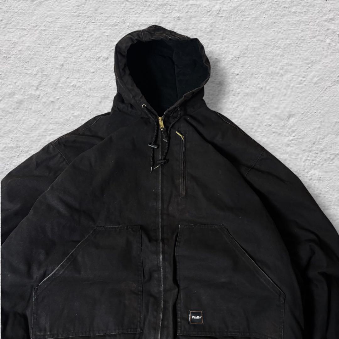 あんもにー vintageダックパーカーアクティブジャケット90sブラック