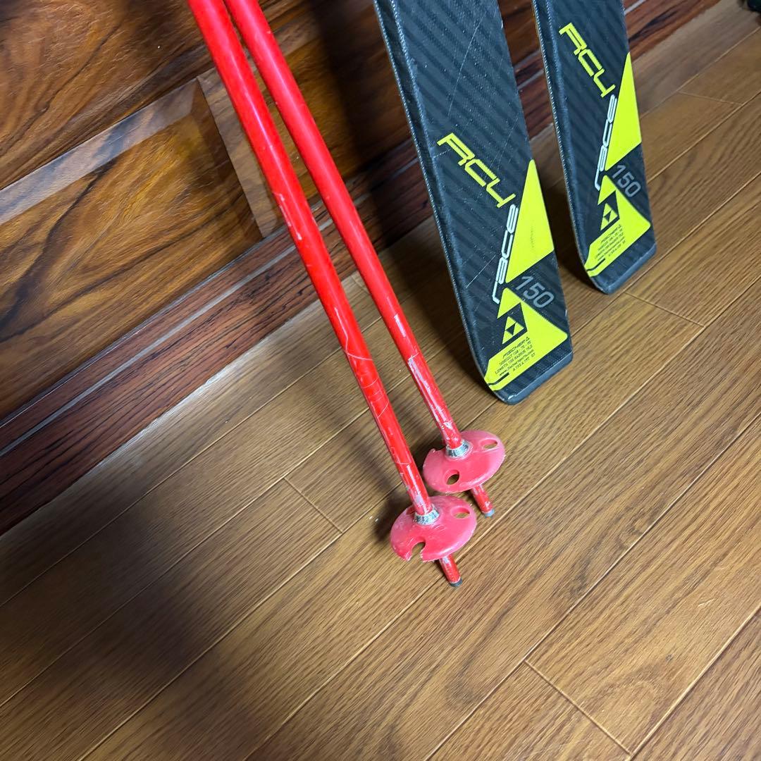 超美品 FISCHER RC4 race ジュニア スキー板 150㎝