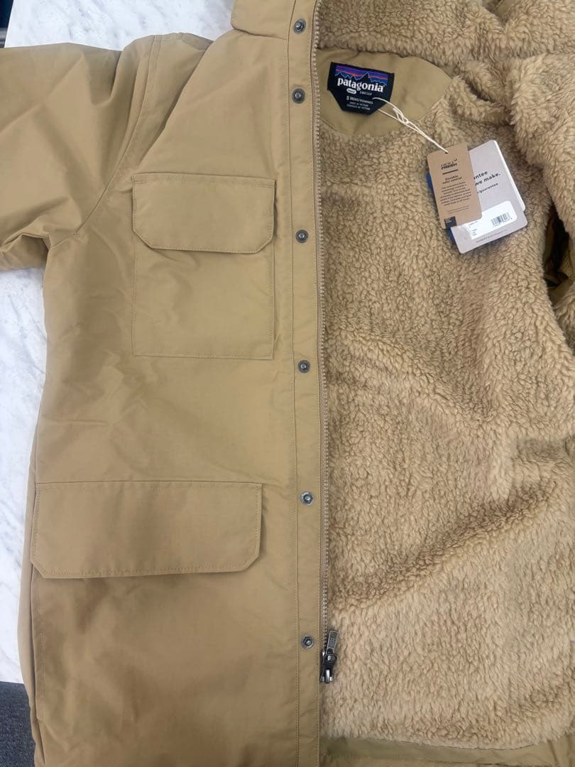 patagonia フリースライニング マウンテンパーカー S ベージュ