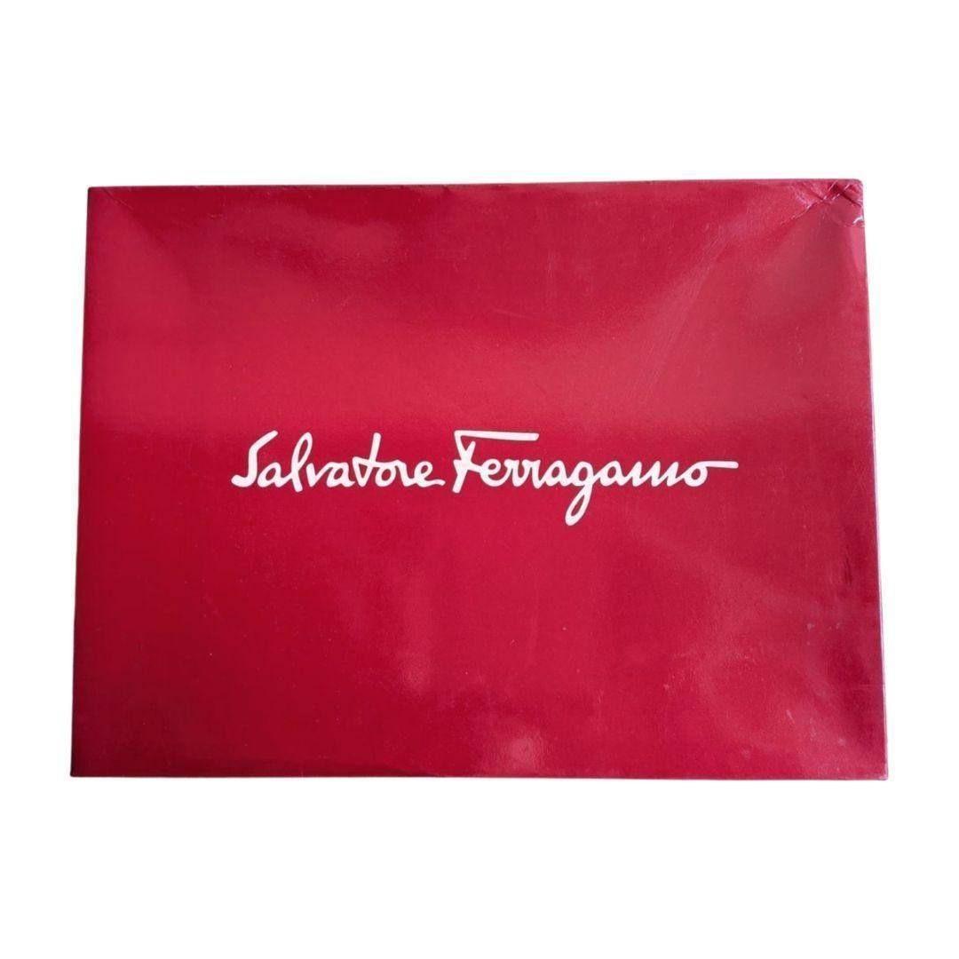 フェラガモ ガンチーニ レザー 2way フラップ ハンドバッグ