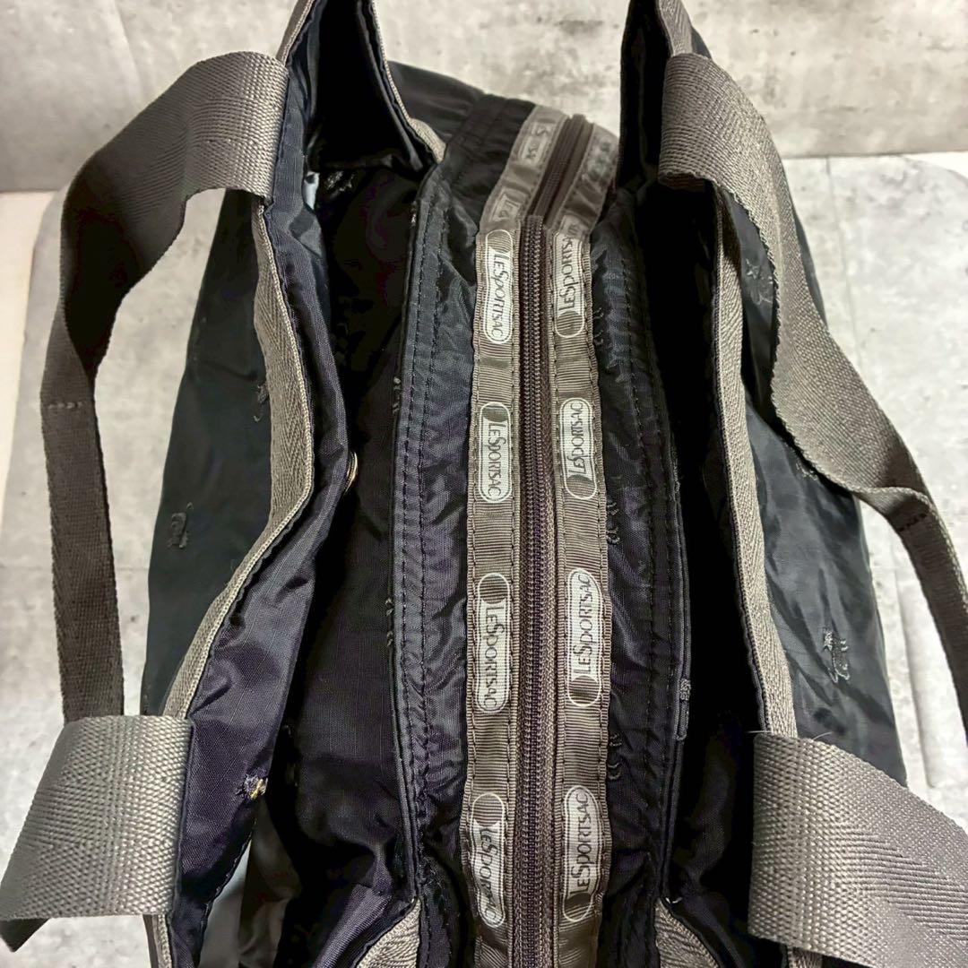 LeSportsac 　ボストンバッグ　 ポーチ　モリー　猫　ブラック　レスポ