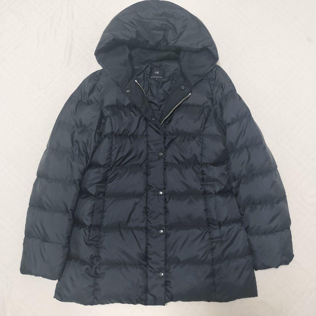 23区　洗えるシレータフタフーデッドダウン　黒　38　M