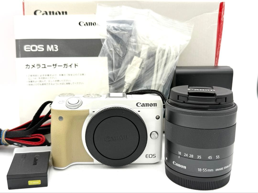 【完動品】Canon EOS M3 レンズセット ミラーレス 動作確認済み