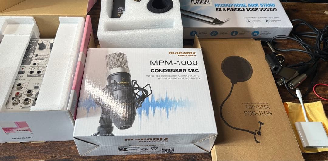 り★破格美品★配信機材セット＋Appleアダプタ付き