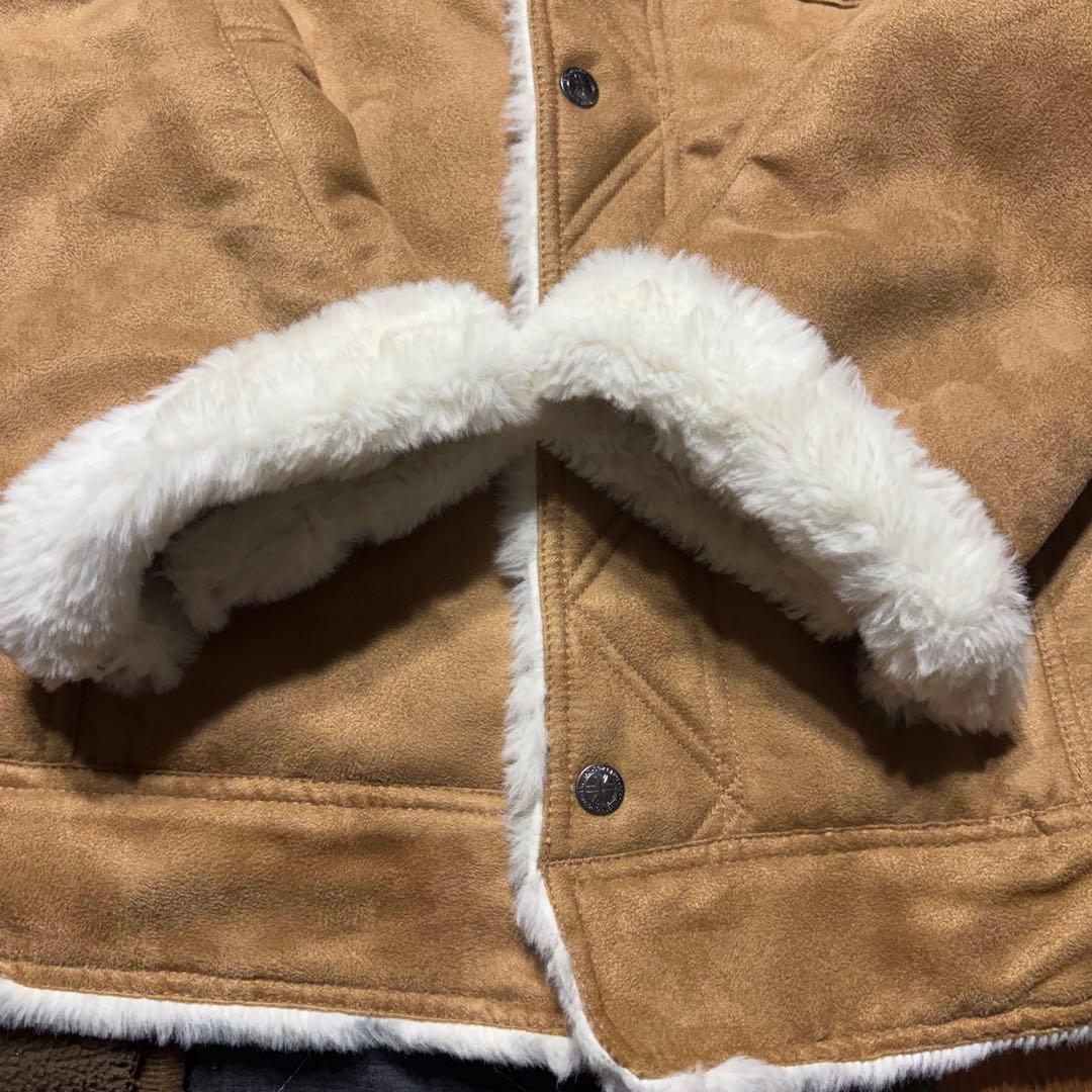 【美品】Norton ボアライニング カジュアルジャケット刺繍デザイン刺繍ロゴＬ