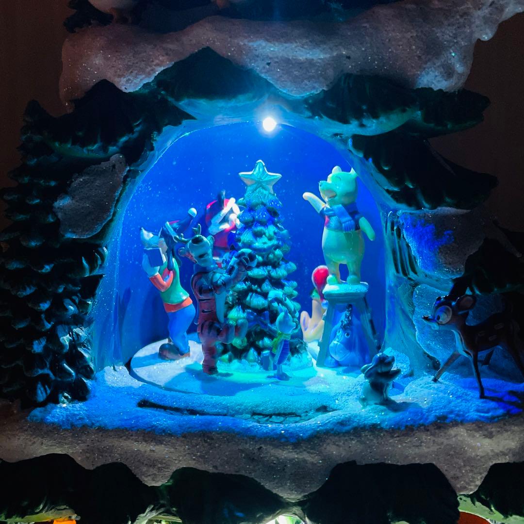 Disney ディズニー クリスマスツリー メリーゴーランド 置物 メロディ